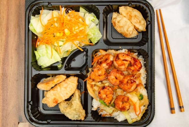 Hibachi Shrimp Bento.
