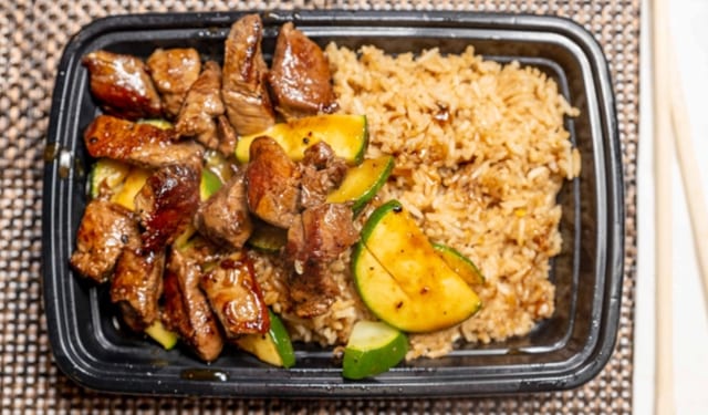 Hibachi Chicken & Steak.